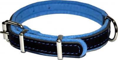 ошейник Фетр 20 черный/голубой оф20г – фото 5