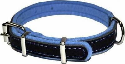 ошейник Фетр 35 черный/голубой оф35г – фото 2