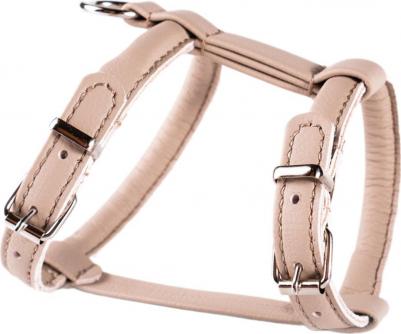 Шлейка круглая для собак Candy, обхват шеи 27-35 см, обхват груди 37-45 см, бежевая