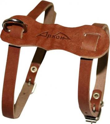 Шлейка Люкс коньячная 36-45 см *12мм для кошек и мелких собак – фото 2