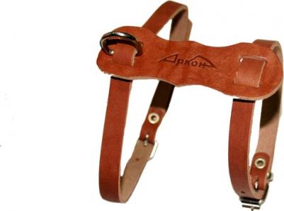 Шлейка Люкс коньячная 36-45 см *12мм для кошек и мелких собак