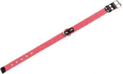 Ошейник х/б тесьма (ширина 25 мм., длина 41 - 53 см., Красный) – фото 1