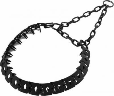 Ошейник для собак строгий, пластинчатый, вороненый, 60 см x 27 мм x 1,5 мм – фото 4