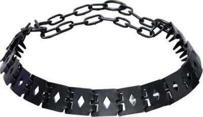 Ошейник для собак строгий, пластинчатый, вороненый, 60 см x 27 мм x 1,5 мм – фото 5