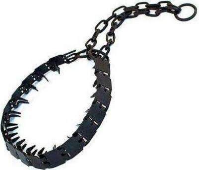 Ошейник для собак строгий, пластинчатый, вороненый, 60 см x 27 мм x 1,5 мм – фото 6