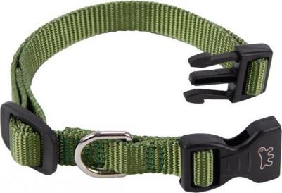 Ошейник для собак из нейлона с пластиковым креплением Club, 25х1х1 см, оливковый