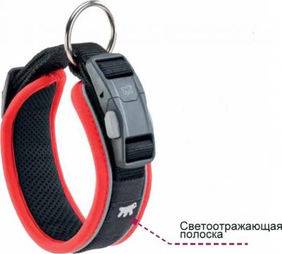 Ошейник с автоматическим замком GENIUS C 2,0/43 см, красный – фото 5