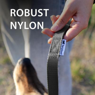 Поводок нейлоновый для собак Club, 45x2,5 см, серый – фото 3