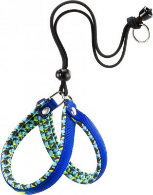 Шлейка для собак Agila Fantasy (А-37 см, В-45 см, 15 мм, Синяя) – фото 3