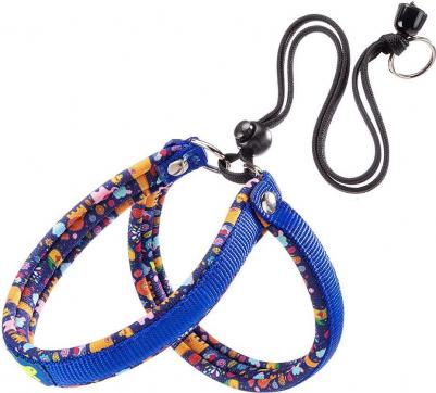 Шлейка для собак Agila Fantasy (А-37 см, В-45 см, 15 мм, Синяя)