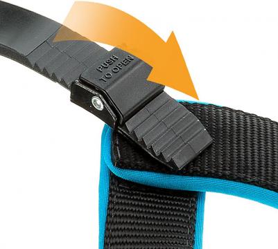 Шлейка для собак Agila Fluo (A=B 63/71см 25мм, Синий) – фото 2