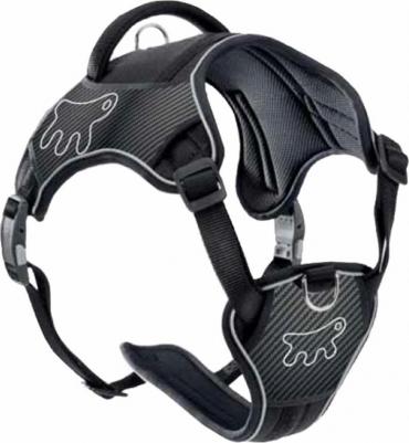 Шлейка для собак GENIUS с автоматическими замками, размер S, цвет черный – фото 2