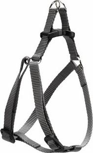 Шлейка нейлоновая для собак Easy P, объем шеи 28 см, объем груди 38 см, серая – фото 1