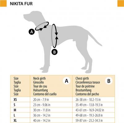 Шлейка с мехом для собак средних и крупных пород Nikita Fur L, коричневая – фото 4