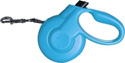 Рулетка Ranger Styleash S лента 5м голубая для собак до 15кг – фото 1