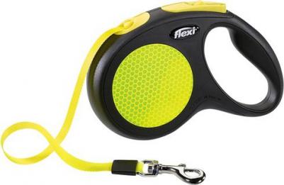 Поводок-рулетка FlexiNew Neon M Tape 5m зеленый – фото 10