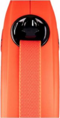 Поводок-рулетка Xtreme tape L 8 м, 55 кг, черно-оранжевый – фото 4