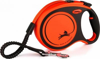 Поводок-рулетка Xtreme tape L 8 м, 55 кг, черно-оранжевый – фото 10