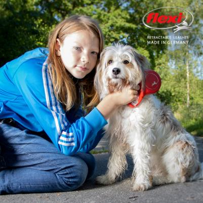 Рулетка для собак Classic Basic Mini (до 8кг) трос 3м черная – фото 5