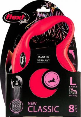 Рулетка для собак Classic Compact S (до 15кг) ремень 5м красная – фото 12