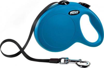 Рулетка для собак New Classic L (до 50кг) лента 5м синяя – фото 2