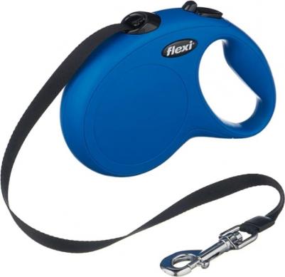 Рулетка для собак New Classic L (до 50кг) лента 5м синяя – фото 18