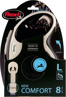 Рулетка для собак New Line Comfort L (до 50кг) лента 8м серый/черный – фото 9