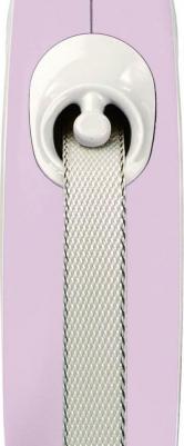 Рулетка для собак New Line Comfort M (до 25кг) лента 5м серый/розовый – фото 17