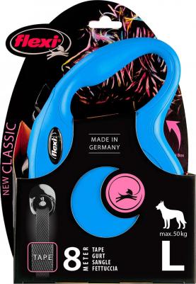 Рулетка New Classic L лента 8м синяя для собак до 50кг – фото 6