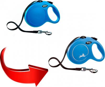 Рулетка New Classic L лента 8м синяя для собак до 50кг – фото 11