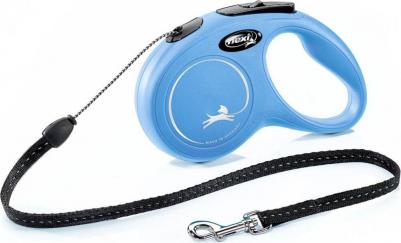 Рулетка New Classic S трос 5м синяя для собак до 12кг