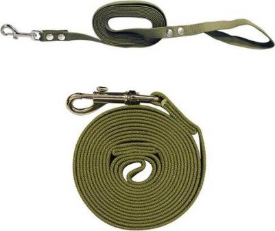 Поводок для взрослых собак брезент 25х10м Цп-01800