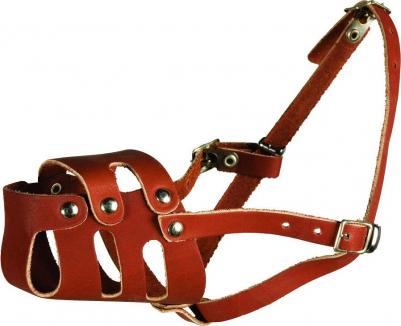 намордник для ротвейлера цельнокроеный кожаный