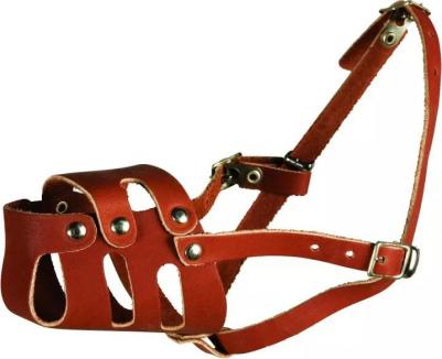 Намордник кожа цельнокроенный N0 (щенки боксера, спаниеля) – фото 3