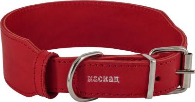 Ошейник переменной ширины для собак, ширина 4 см, обхват шеи 36-44 см, красный