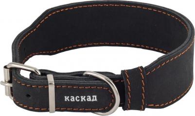 Ошейник переменной ширины для собак, ширина 5 см, обхват шеи 43-51 см, черный