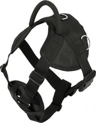 Шлейка нейлоновая с грудью L (шея: 60-80см, грудь: 80-110см), черный