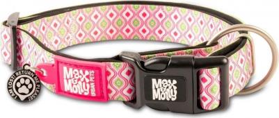 Smart ID ошейник для собак Ретро (M, Розовый)