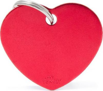 Адресник Basic алюминиевый в форме сердца для кошек и собак 8055960254347