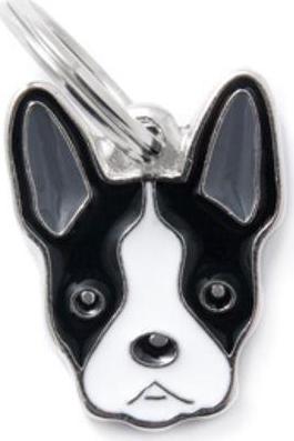 Адресник colors Бостон-терьер цветной средний