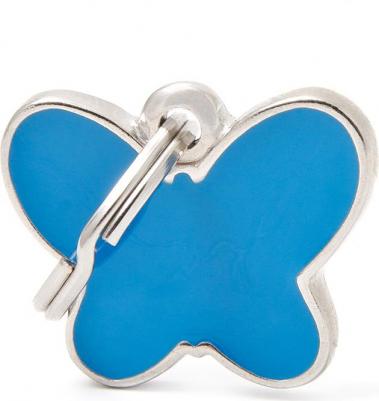 Адресник для кошек и собак Charms Бабочка (2,5 х 2 см, Розовый)