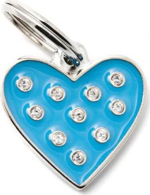 Адресник для кошек и собак Chic со стразами в форме сердца 8055960254521 – фото 1