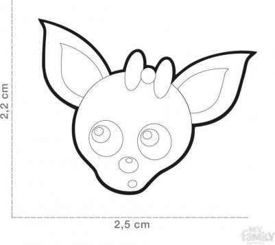 Адресник для собак Friends Чихуахуа (2,5 х 2,5 см, Черный) – фото 3