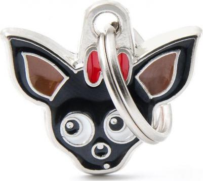 Адресник для собак Friends Чихуахуа (2,5 х 2,5 см, Черный) – фото 4