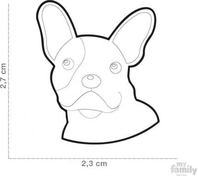 Colors Французский бульдог пятнистыйразноцветныйсредний – фото 2