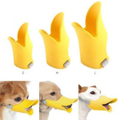 Намордник для собак ZDK Силиконовый, желтый, L – фото 1