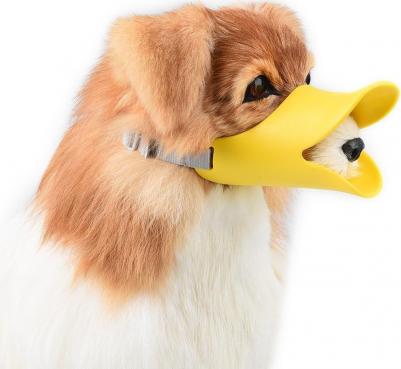 Намордник для собак ZDK Силиконовый, желтый, L – фото 5