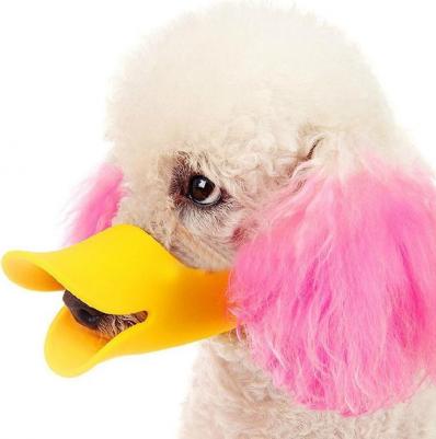 Намордник для собак ZDK Силиконовый, желтый, L