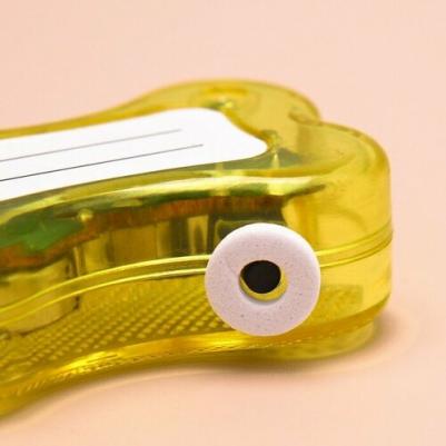 Маячок-адресник "Косточка" с наклейкой под записку, 3 режима свечения, жёлтый – фото 2