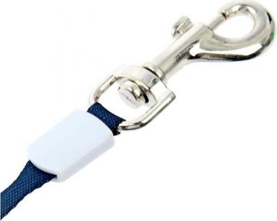 Рулетка с системой эффективного скручивания поводка, 3 м, до 18 кг, серо-синяя – фото 4